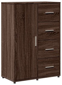 840512 vidaXL Servantă, stejar maro, 60x31x84 cm, lemn prelucrat