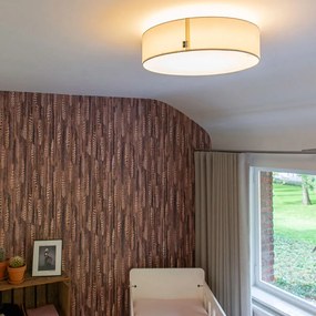 Plafonieră albă 40 cm cu LED inclus - Drum LED