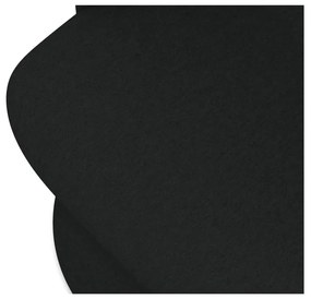 Scaun de sufragerie negru tapițat Kalo – Makamii