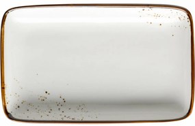 Mäser Tava dreptunghiulară Pintar White cu punctemaro 21 x 13 x 3 cm