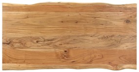 Masa de bucatarie, 140 x 70 x 76 cm, lemn masiv de acacia 1, Negru, 140 x 70 x 76 cm