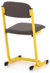 Scaun profesor tapitat, galben - ral 1021