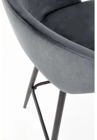Scaun de bar 89x49 cm gri/negru