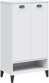 vidaXL Pantofar „VIKEN”, alb, lemn prelucrat