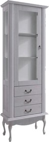 Vitrina VILAR DA4, gri, DTD laminat, 75x42x196 cm