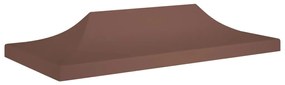 vidaXL Acoperiș pentru cort de petrecere, maro, 6 x 3 m, 270 g/m²