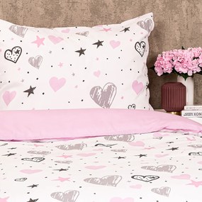 Lenjerie de pat din bumbac 4Home Little heart, 140x 200 cm, 70 x 90 cm, 140 x 200 cm, 70 x 90 cm