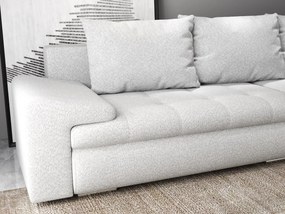 Colțar extensibil dumonde cu ladă de depozitare si sezut confortabil din spuma high-density, Leonardo Euphoria Dove 260x185 cm II