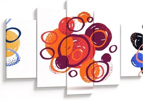 Tabloul cercuri colorate (150x105 cm)