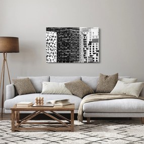 Tablou cu arhitectura alb neagră (90x60 cm)