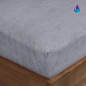 ŠKODÁK Cearceaf impermeabil FROTIR, gri 180 x 200 cm