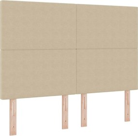 vidaXL Tăblie cap Verde deschis gri 144 cm Țesătură din corduroy