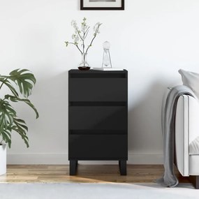 831101 vidaXL Servantă, negru, 40x35x70 cm, lemn prelucrat