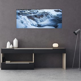 Tablou - Râu iarna (120x50 cm)