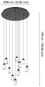 Lustră LED dimabilă pe cablu Eglo 390412 SINDICAT 10xLED/3W/230V 3000K