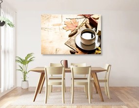 Tablou o cană de cafea de toamnă - 60x40