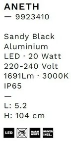 Aplica LED ambientala iluminat exterior IP65 ANETH