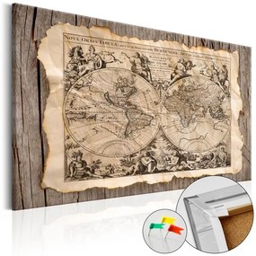 Tablou din plută - Map of the Past [Cork Map]