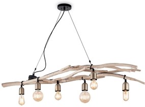 Lustra design deosebit lemn natur DRIFTWOOD SP6 180922