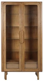 Vitrina, maro, din lemn de acacia, Aura