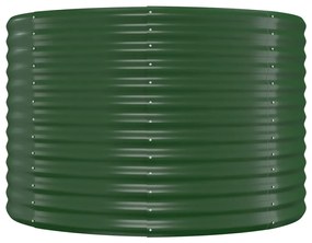 Jardiniera gradina verde 507x100x68cm otel vopsit electrostatic 1, Verde, 507 x 100 x 68 cm