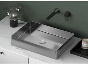 Sapho - Lavoar pentru blat AURUM 50x35 cm, inox periat