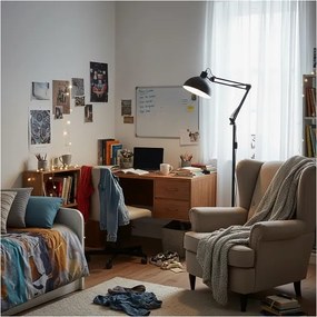 Brilagi - Lampă de podea flexibilă TASKER 1xE27/60W/230V 157 cm neagră
