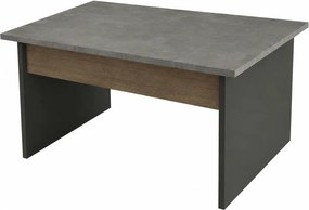Masuta de cafea VS2 - CGA, gri/nuc, PAL melaminat, 80x60x46 cm