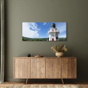 Tablou cu farurile Akaroa, Nooua Zeelanda (120x50 cm)