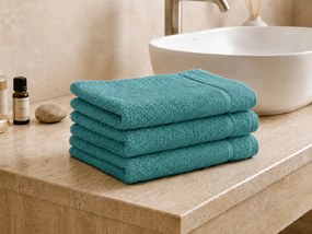 Prosop CLASSIC COLOR mic petrol 30x50 cm, 100% bumbac