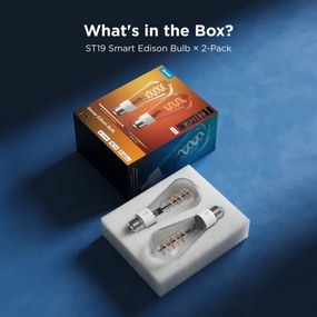 Govee-SET 2xLED RGBWW St bec inteligent MATTER ST64 E27/5W/230V 2700-6500K Wi-Fi