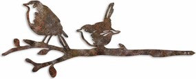 Decoratiune gradina 565TNL1311, maro, metal, 55x22 cm