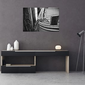 Tablou - O barcă legată (90x60 cm)