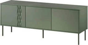 Comoda TV TRESSE, verde, PAL, 150x40x55 cm