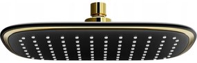 Mexen D-49 pălărie de duș 25x19 cm, neagră/aurie - 79749-75