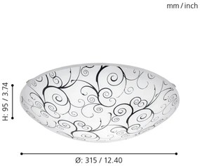 Eglo 96117 - LED Plafoniera MARGITTA 1 LED/11W/230V