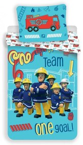 Pompierul Sam set de lenjerie de pat Team 140×200cm, 70×90 cm