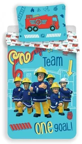 Pompierul Sam set de lenjerie de pat Team 140×200cm, 70×90 cm