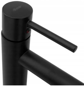 Baterie pentru lavoar TESS, 31,5 cm, neagră - REA-B0229