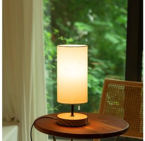 Lampă de masă cu port USB Aigostar 1xE27/40W/230V bej