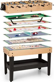 OneConcept GAME-STAR, masă de joc cu 37 jocuri, multigame, sertar pentru depozitare, mdf