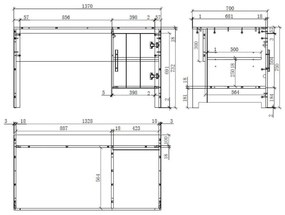 Birou pentru copii Vipack Erik, alb