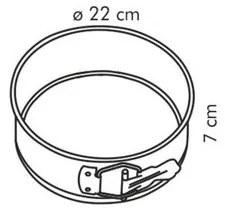 Formă de tort convertibilă Tescoma DELÍCIA, 22 cm