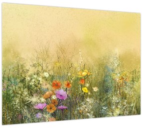 Tablou - Pajiște pictată (70x50 cm)