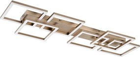 Rabalux 71499 - Plafonieră LED dimabilă FATMA 40W/230V 3000-6500K 33x100 cm aurie+telecomandă