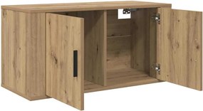 vidaXL Dulap TV montat pe perete stejar artizanal 80 x 34.5 x 40 cm