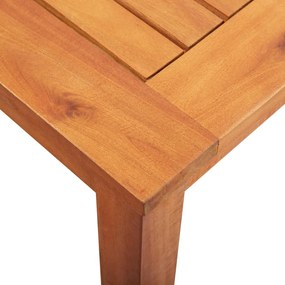 Set mobilier de exterior cu perne 5 piese, lemn masiv de acacia Gri, 5, 4x fotoliu + masa, Morke gra