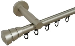 Galerie simpla prindere perete teava profil 19 mm corso crom mat (Alege marime: 120 cm)