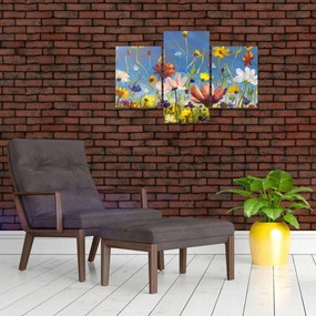 Tablou cu luncă înflorită (90x60 cm)