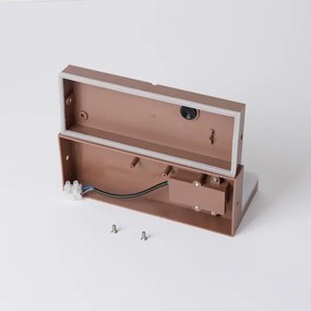 Brilagi - Aplica de perete LED pentru exterior TESSI, 10W/230V, maro, IP54